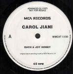Carol Jiani - Such A Joy Honey - MCA Records - Disco
