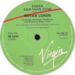 Bryan Loren - Easier Said Than Done - Virgin - Soul & Funk