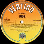 Kiss - Animalize - Vertigo - Rock
