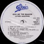 Luther Vandross - Give Me The Reason - Epic - Soul & Funk