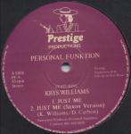 Personal Funktion & Krys Williams - Just Me - Prestige Productions  - Soul & Funk