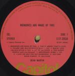 Dean Martin - Memories Are Made Of This - Capitol Records - Jazz