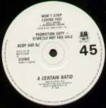 A Certain Ratio - Won't Stop Loving You - A&M Records (UK) - UK House